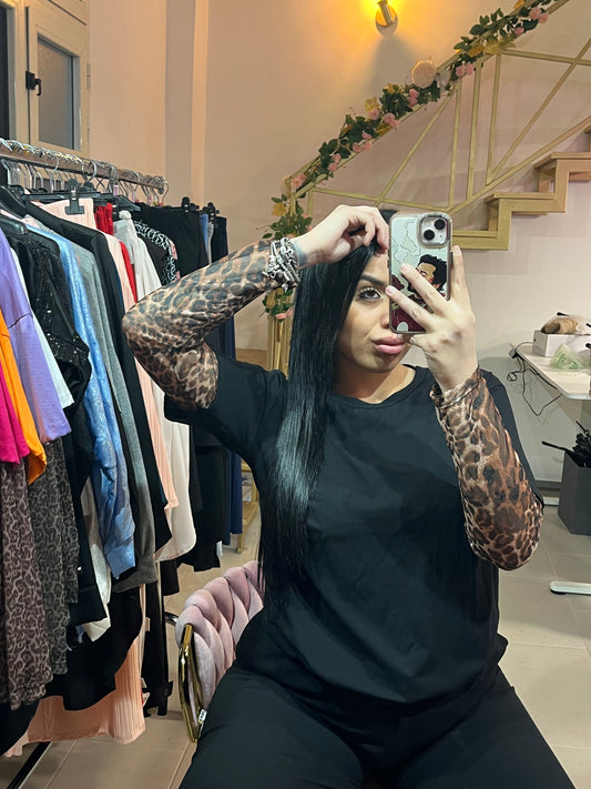 T-shirt Leopard