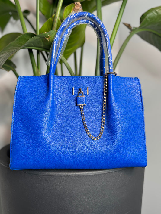 Borsa blu elettrico